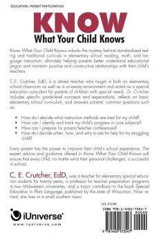 Know What Your Child Knows