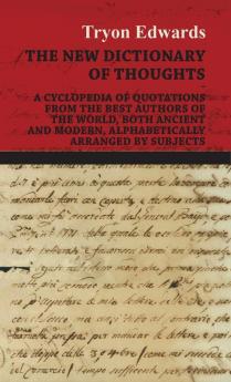 A Dictionary Of Thoughts