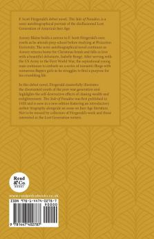 This Side of Paradise: With the Introductory Essay 'The Jazz Age Literature of the Lost Generation' (Read & Co. Classics Edition)