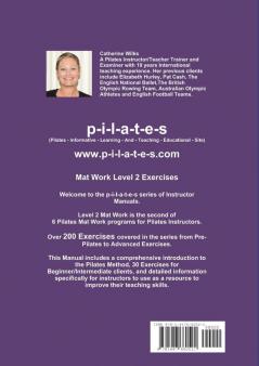 p-i-l-a-t-e-s Instructor Manual Mat Work Level 2