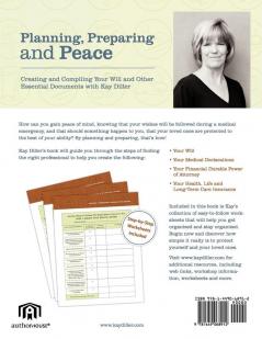 Planning Preparing and Peace: Creating and Compiling Your Will and Other Essential Documents with Kay Diller