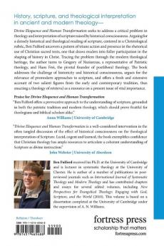 Divine Eloquence and Human Transformation: Rethinking Scripture and History through Gregory of Nazianzus and Hans Frei (Emerging Scholars)