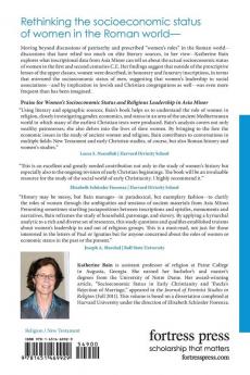 Women's Socioeconomic Status and Religious Leadership in Asia Minor: In the First Two Centuries C.E. (Emerging Scholars)