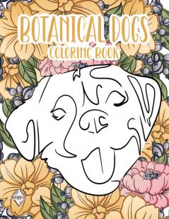 Botanical Dogs Coloring Book