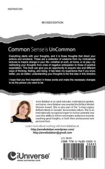 Common Sense Is Uncommon