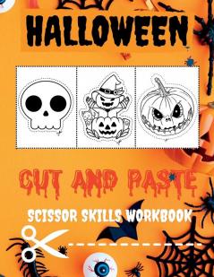 Halloween Cut and Paste Workbook for Preschool