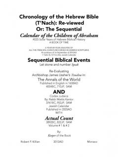 Chronology of the Hebrew Bible