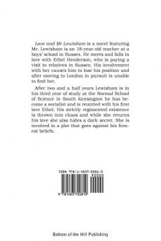 Love and Mr. Lewisham the Story of a Very Young Couple