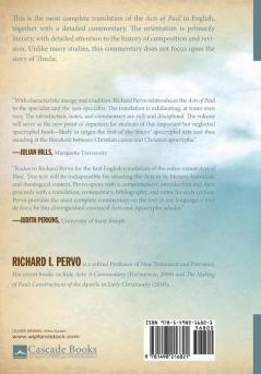 The Acts of Paul: A New Translation with Introduction and Commentary