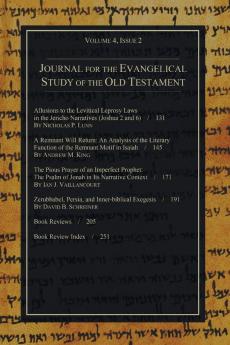 Journal for the Evangelical Study of the Old Testament 4.2