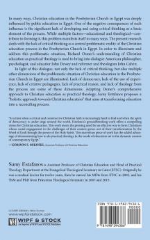 Teaching for Christian Wisdom: Towards a Holistic Approach to Education and Formation of the Presbyterian Church in Egypt