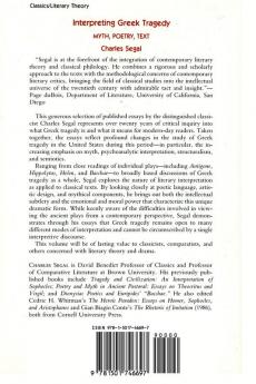 Interpreting Greek Tragedy: Myth Poetry Text