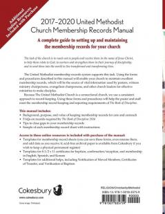 The United Methodist Church Membership Records Manual 2017-2: For Pastor Membership Secretary Church Secretary Chairperson and Others