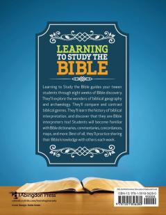 LEARNING TO STUDY THE BIBLE  - LEADER GUIDE