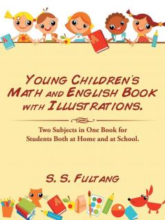 Young Children's Math and English Book with Illustrations.