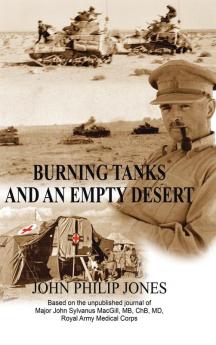BURNING TANKS AND AN EMPTY DESERT