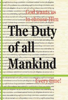 The Duty Of All Mankind