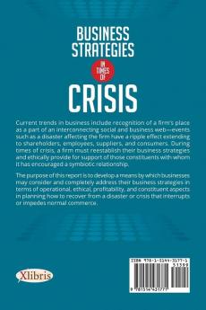 Business Strategies in Times of Crisis