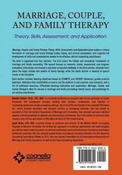 Marriage Couple and Family Therapy: Theory Skills Assessment and Application