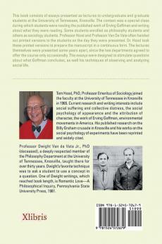 The Goffman Lectures