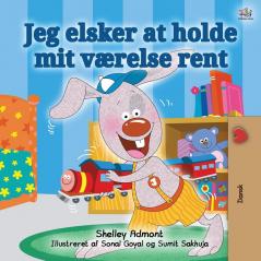 I Love to Keep My Room Clean (Danish Edition) (Danish Bedtime Collection)