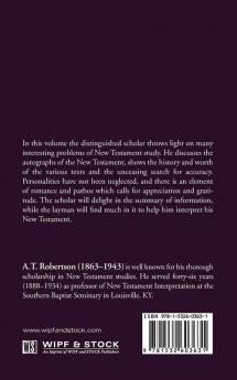 Studies in the Text of the New Testament