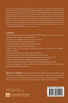 Peasants Prophets and Political Economy: The Hebrew Bible and Social Analysis