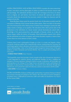 Moral Philosophy and Moral Education