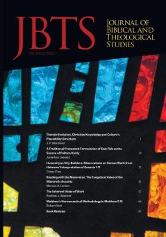 Journal of Biblical and Theological Studies Issue 2.1