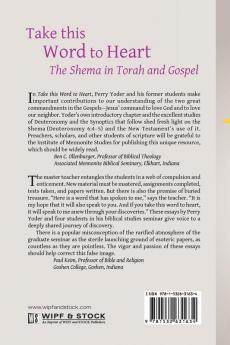 Take this Word to Heart: The Shema in Torah and Gospel