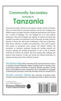 Community Secondary Schools in Tanzania: Challenges and Prospects