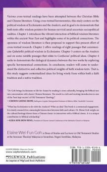 Cross-Textual Reading of Ecclesiastes with the Analects: In Search of Political Wisdom in a Disordered World: 4 (Contrapuntal Readings of the Bible in World Christianity)