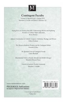 Journal of Moral Theology Volume 8 Special Issue 1: Contingent Faculty