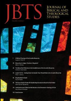 Journal of Biblical and Theological Studies Issue 4.1