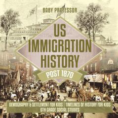 US Immigration History Post 1870 - Demography & Settlement for Kids Timelines of History for Kids 6th Grade Social Studies