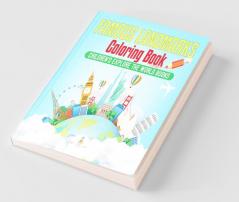 Famous Landmarks Coloring Book | Children's Explore the World Books