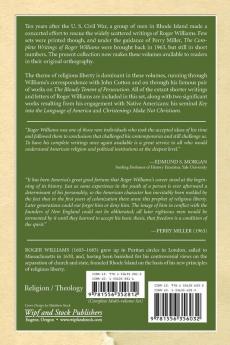 The Complete Writings of Roger Williams Volume 1: Introductions Key Into the Language of America Letters Regarding John Cotton