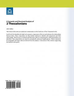 A Semantic and Structural Analysis of 2 Thessalonians (Semantic and Structural Analysis Series)