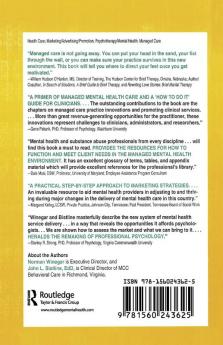 Marketing Mental Health Services to Managed Care