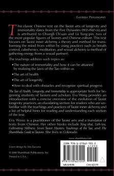 The Tao of Health Longevity and Immortality
