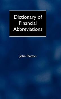 Dictionary of Financial Abbreviations