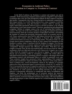 Economics in Antitrust Policy: Freedom to Compete vs. Freedom to Contract