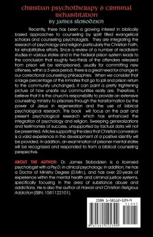Christian Psychotherapy & Criminal Rehabilitation: An Integration of Psychology and Theology for Rehabilitative Effectiveness