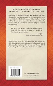 A Short Treatise on Canadian Constitutional Law (1918)