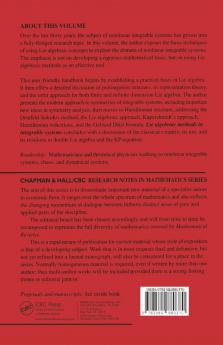 Lie Algebraic Methods in Integrable Systems