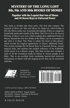 Mystery of the Long Lost 8th 9th and 10th Books of Moses