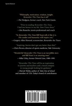 Remember This Titan: The Bill Yoast Story: Lessons Learned from a Celebrated Coach's Journey As Told to Steve Sullivan