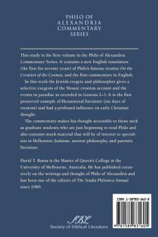 On the Creation of the Cosmos According to Moses