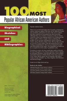 100 Most Popular African American Authors: Biographical Sketches and Bibliographies (Popular Authors Series)