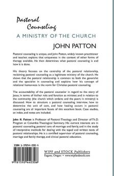 Pastoral Counseling: A Ministry of the Church